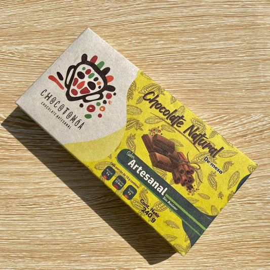 Chocolate Chocotonga - Natural y artesanal sin azúcar